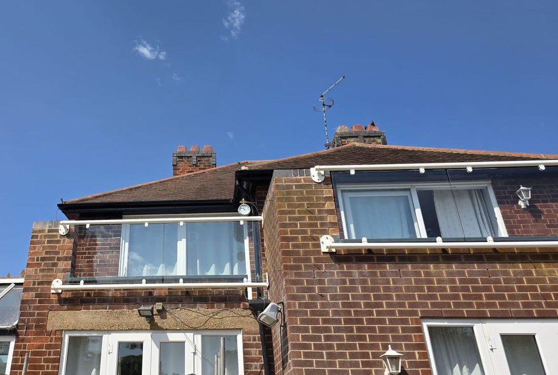 Two Bespoke Wide Span Juliet Balconies to a Flat Roof Terrace - West Bridgford, Nottingham