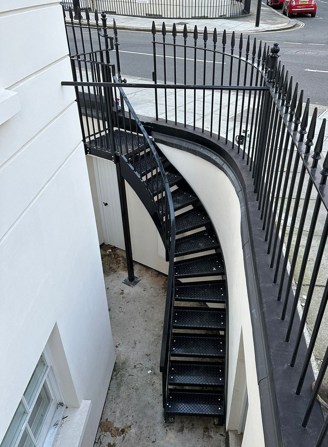 Curved Basement Access Staircase [Central London]