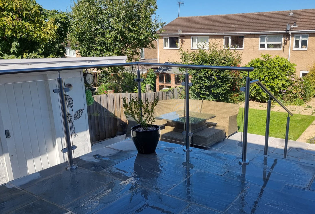 Patio Glass Balustrade Installation - South Yorkshire