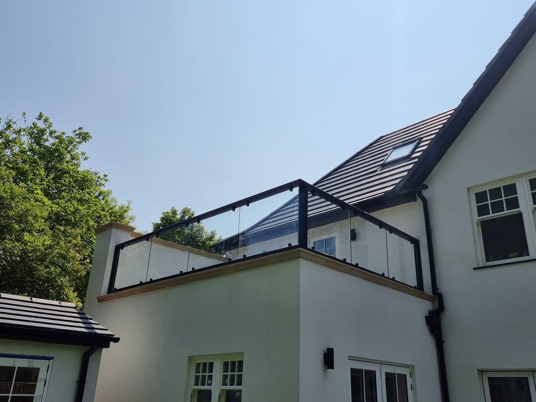 Parapet Cavity Wall Glass Balustrade, Oxford, Oxfordshire