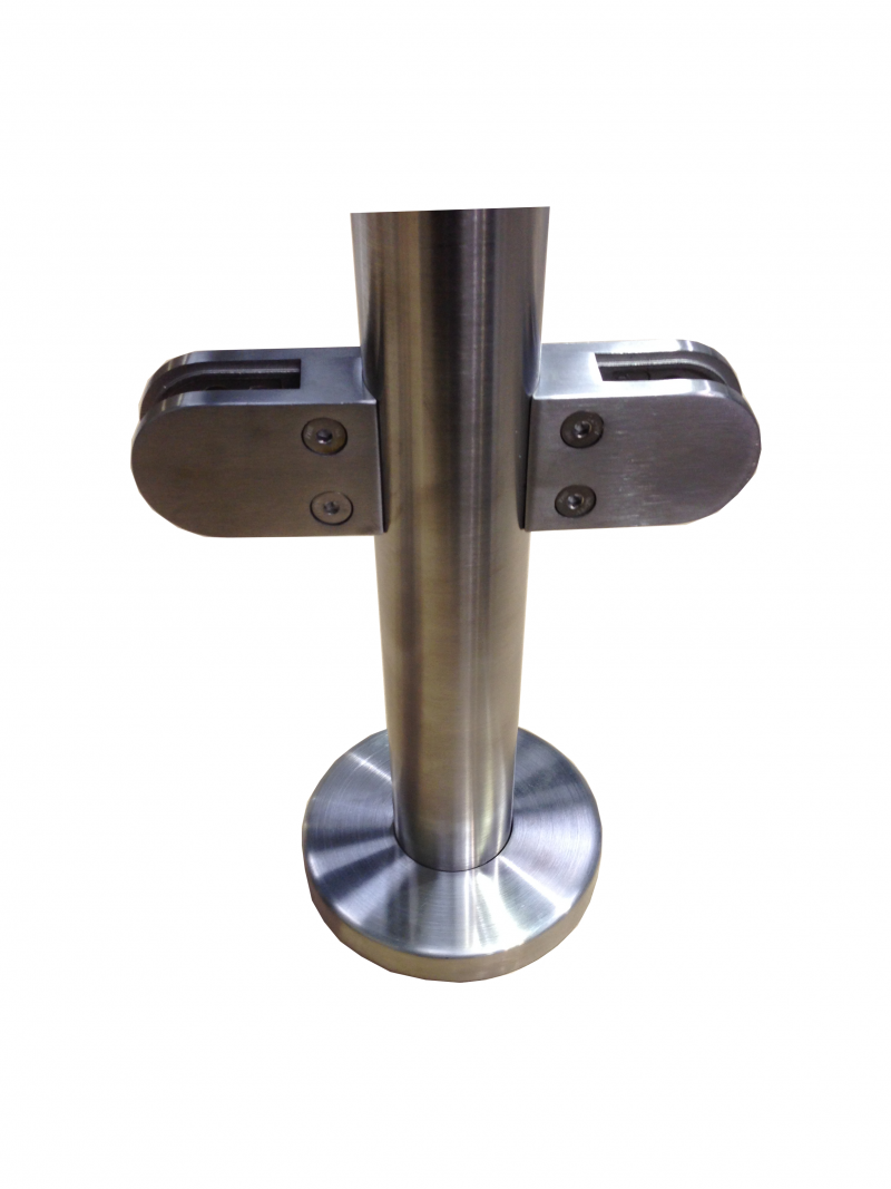 316 stainless steel baluster base plate with cover rose for 48.3mm posts