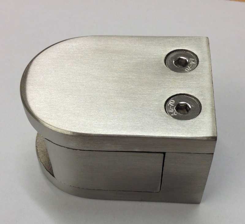 Back of the 15mm clamp showing the concealed fixing slot