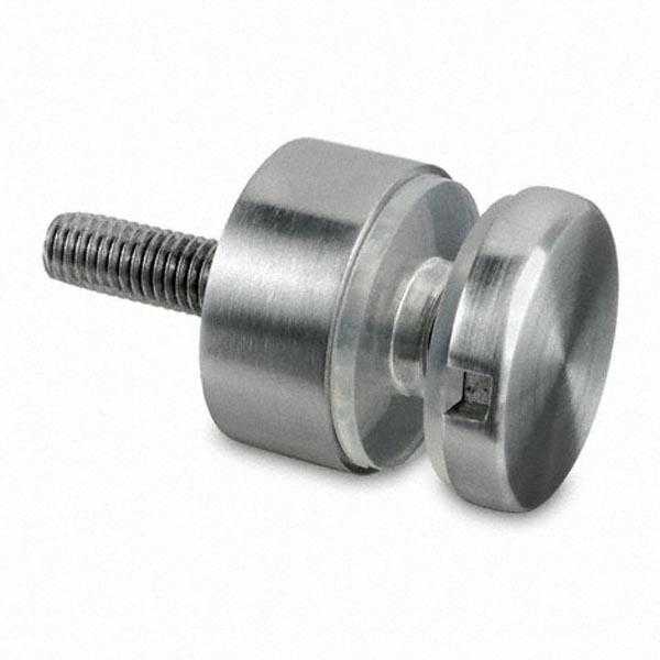 30mm stainless steel glass clamping adaptor bracket, brushed finish