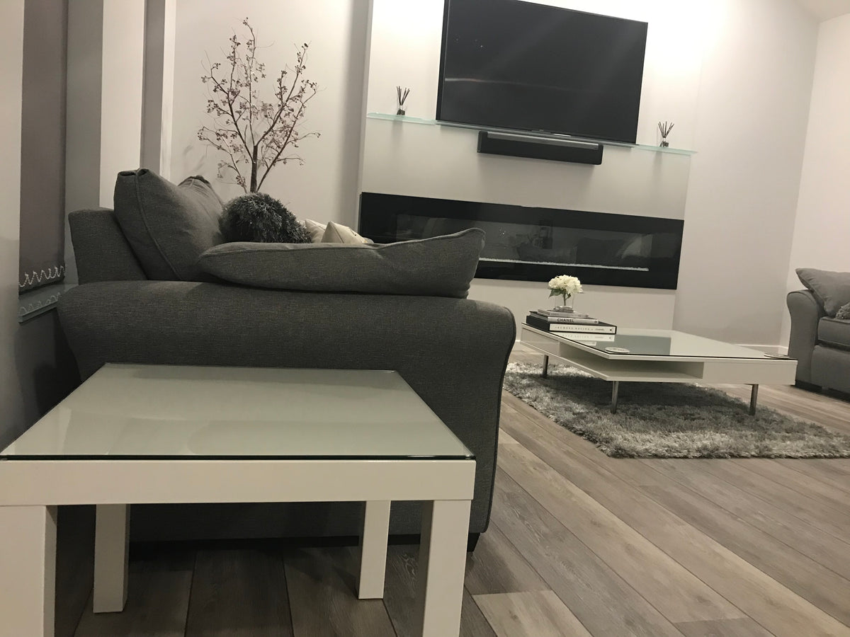 6mm toughened glass table top with polished edges and radius corners