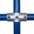 A22 galvanised mid rail tee key clamp fitting for 42.4mm steel tube