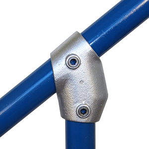 A3 galvanised adjustable angle mid tee key clamp fitting for 42.4mm steel tube