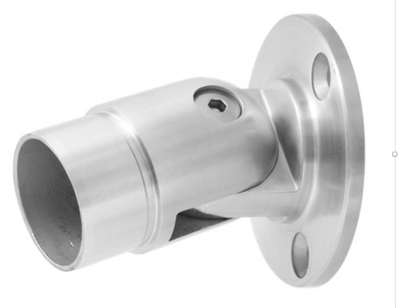 Adjustable stainless steel handrail wall flange connector for 42mm tube
