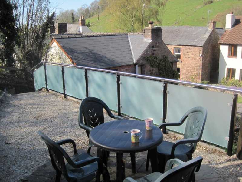 Powder coated balustrade used as a privacy screen