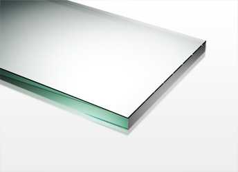 8mm clear toughened glass panel cut to size with polished edges