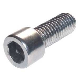 M8 x 30mm stainless machine screw with a shaped head that seats into a glass clamp slot