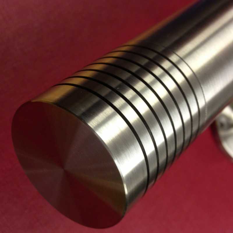 Stainless Steel Handrail with Grooved Ends