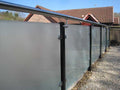 10mm frosted toughened glass screen balustrade