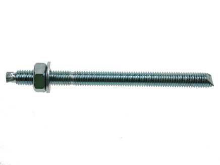 M10 resin anchor bolt studs with nuts and washers for masonry fixing