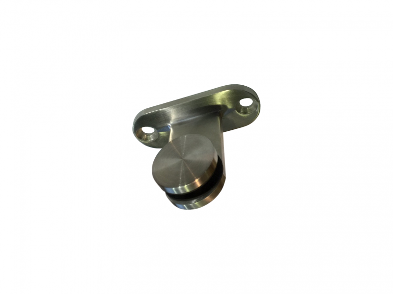 T shaped stainless steel glass clamp bracket with 40mm boss