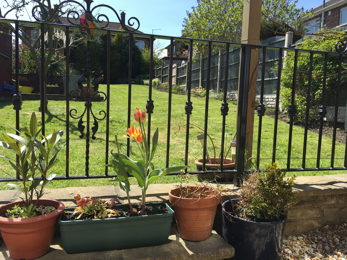 Bespoke ornate garden railings