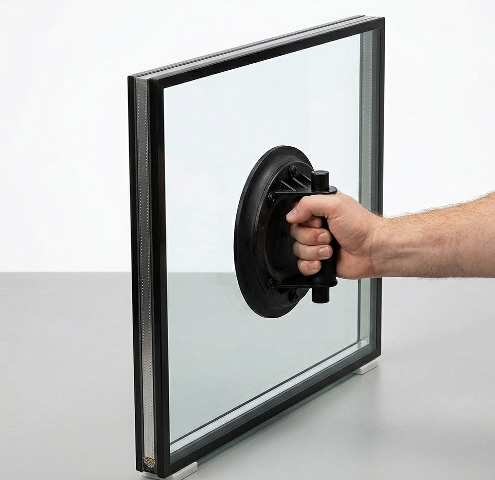 24mm double glazed sealed unit, two panes of glass bonded to a spacer bar around the perimeter