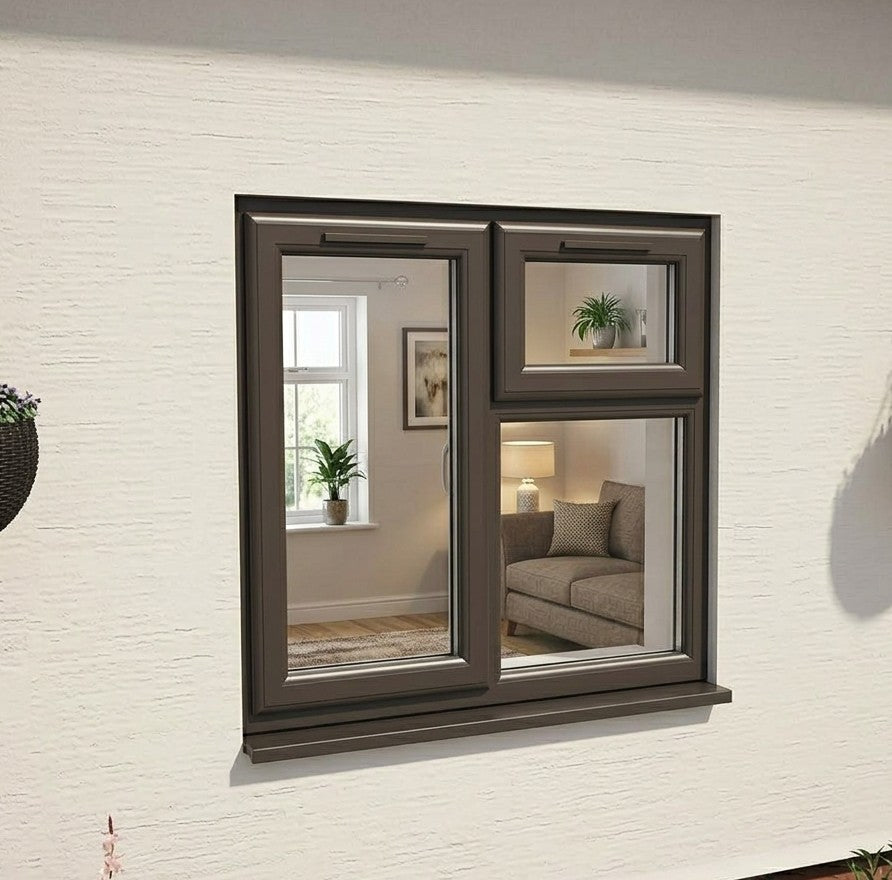 Double glazed sealed unit made to size, showing the sealed edge and spacer bar