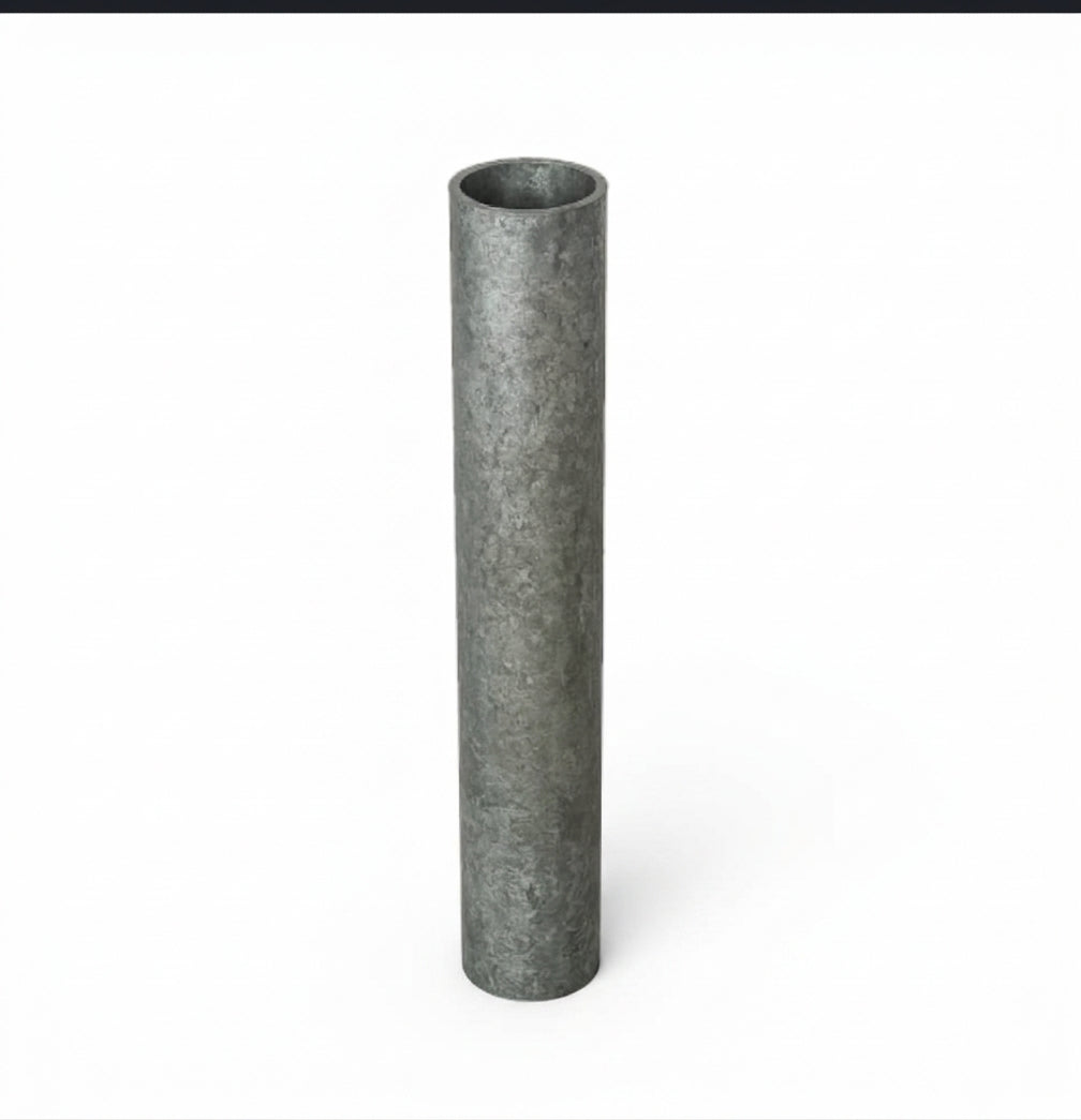Galvanised steel ground socket for a 48mm shade sail post