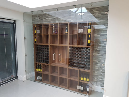 12mm toughened glass used as an internal glass partition door