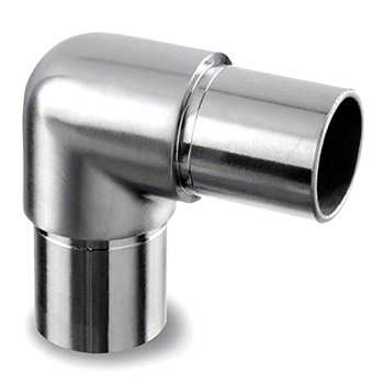 316 grade stainless steel 90 degree handrail elbow fitting