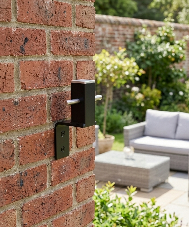 Modern style washing line wall bracket