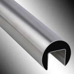 42mm slotted stainless steel handrail tube