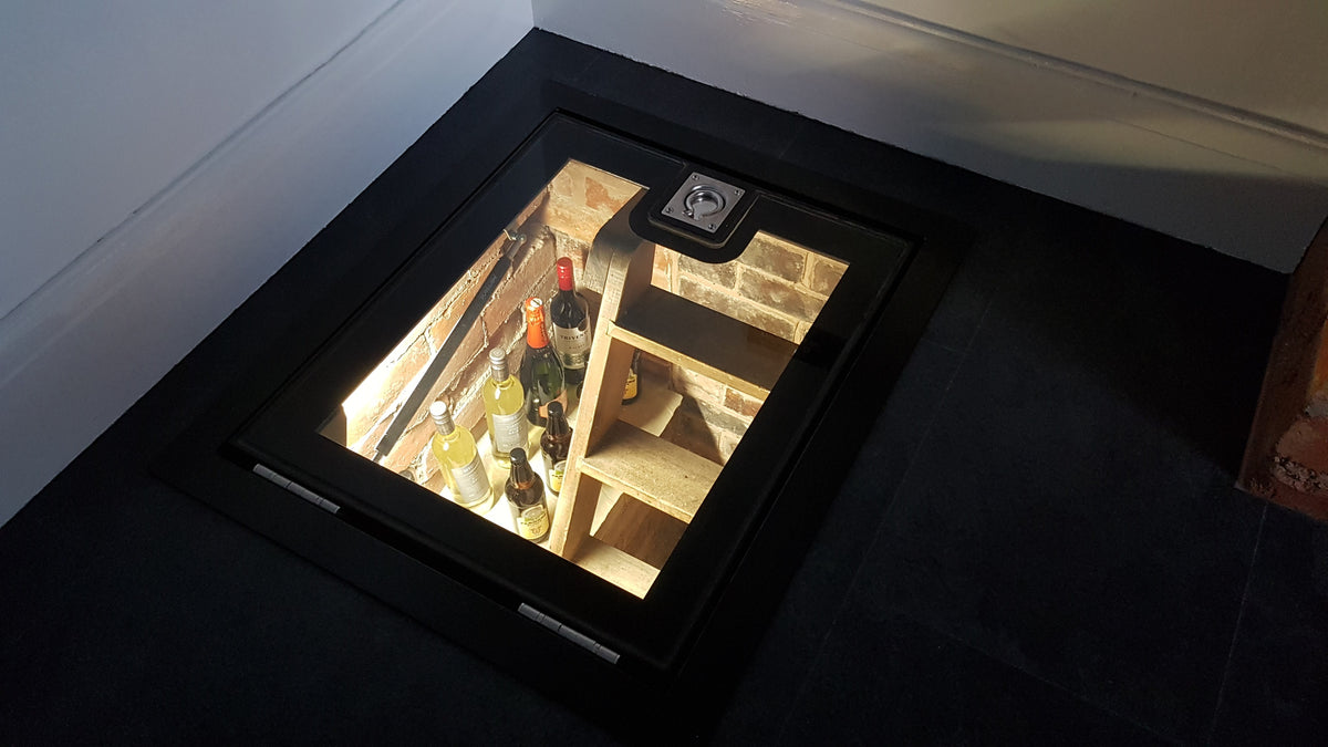 Walk on glass cellar door from the ready made stock range